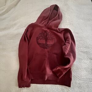 Timberland Hoodie Sweatshirt, Maroon, Mens XL